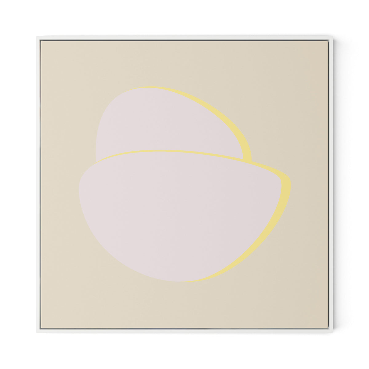 Stones C - Recolor 2 Canvas Floater Framed / 32 x 32 in / White