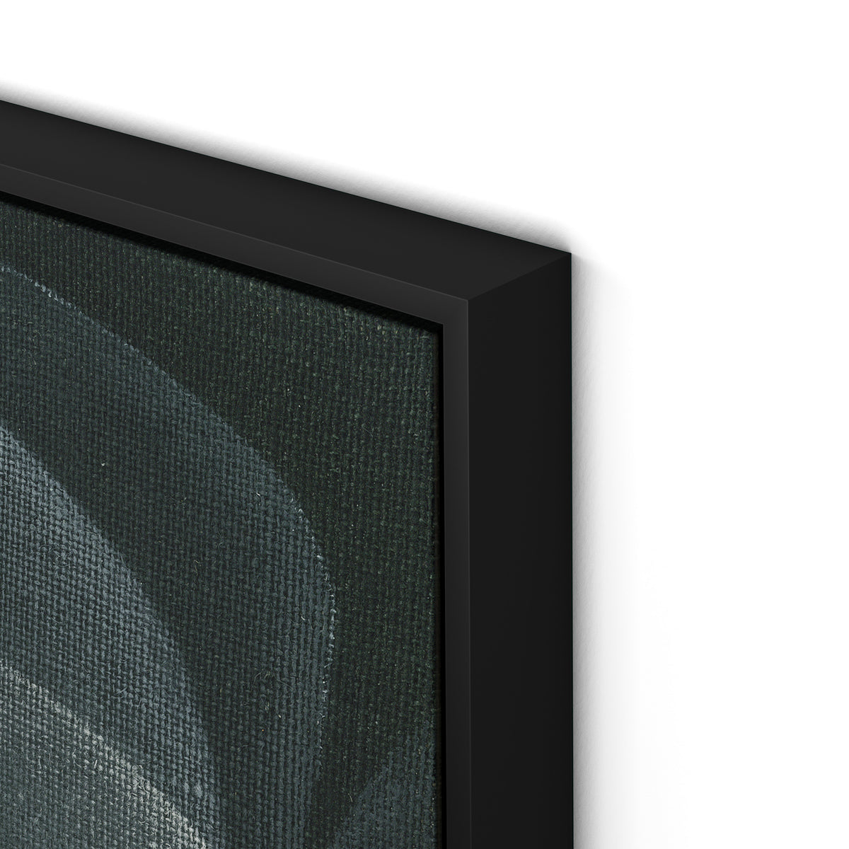 Shadows II Canvas Floater Framed / 32 x 32 in / Black