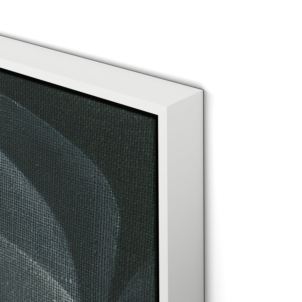 Shadows II Canvas Floater Framed / 32 x 32 in / White