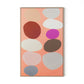 Pink Party Stack Canvas Floater Framed / 25.5 x 40 in / Natural Maple