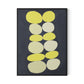 Citron Stack Canvas Floater Framed / 24 x 32 in / Black