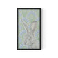 Here Hare Here Canvas Floater Framed / 10.5 x 18 in / Black
