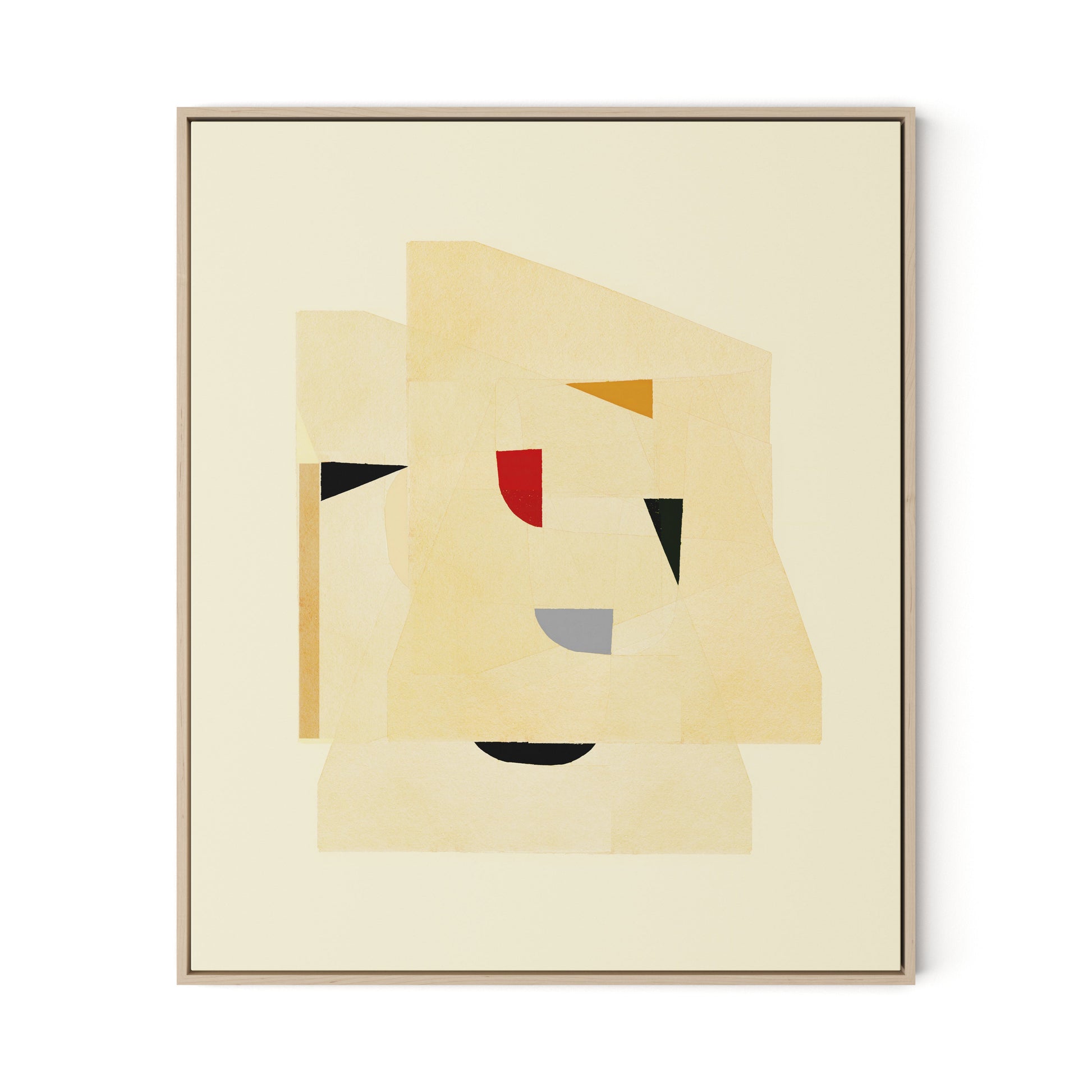 Dance Study 7 Canvas Floater Framed / 27 x 32 in / Natural Maple