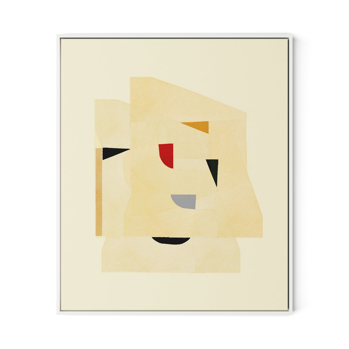 Dance Study 7 Canvas Floater Framed / 27 x 32 in / White