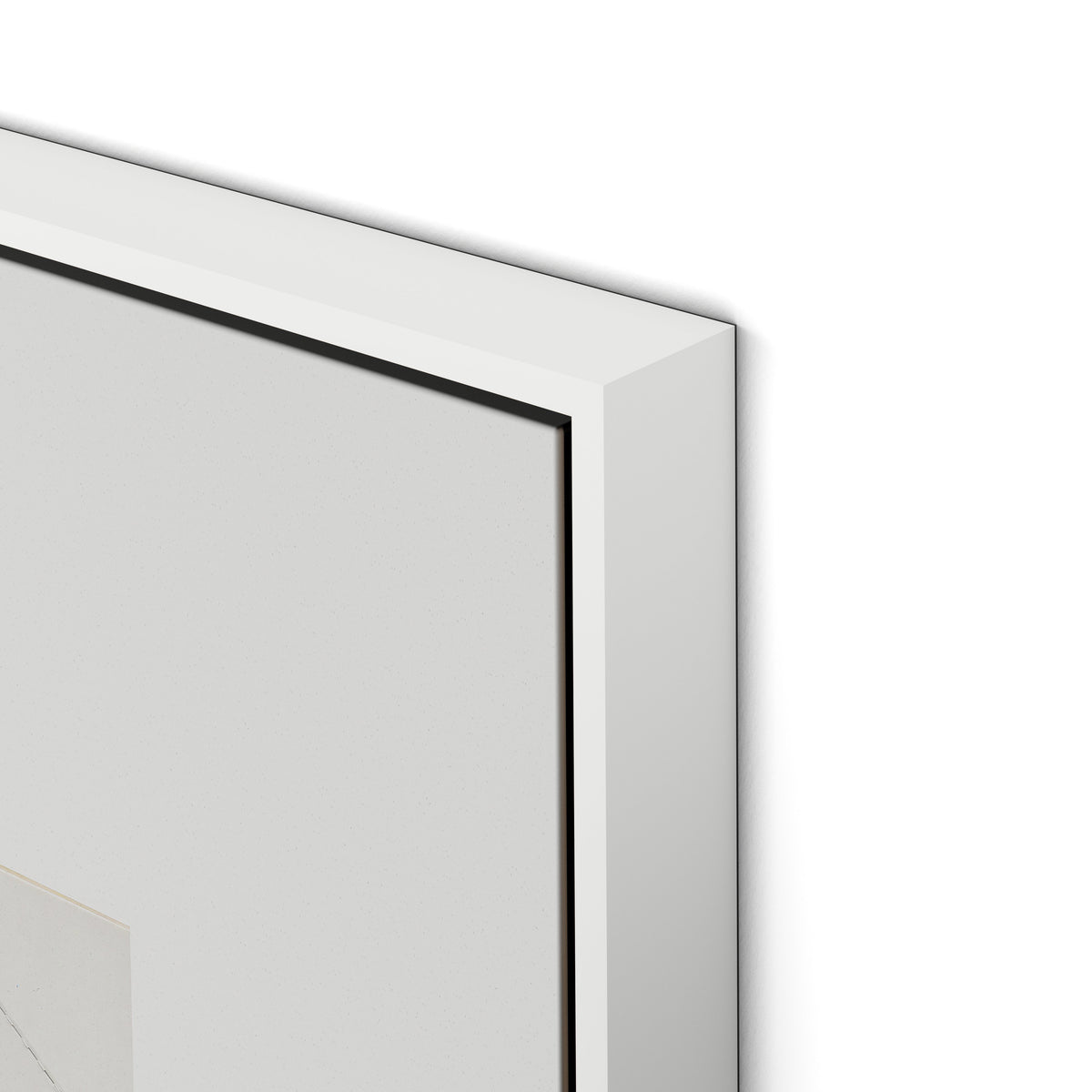 Box Canvas Floater Framed / 24 x 32 in / White