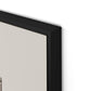 Structure 3 Canvas Floater Framed / 26 x 32 in / Black
