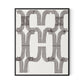 Arcs (Chocolate) Canvas Floater Framed / 26 x 32 in / Black