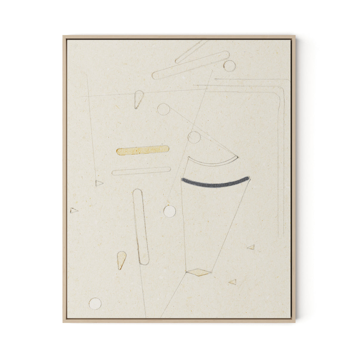 Indirect Canvas Floater Framed / 26 x 32 in / Natural Maple