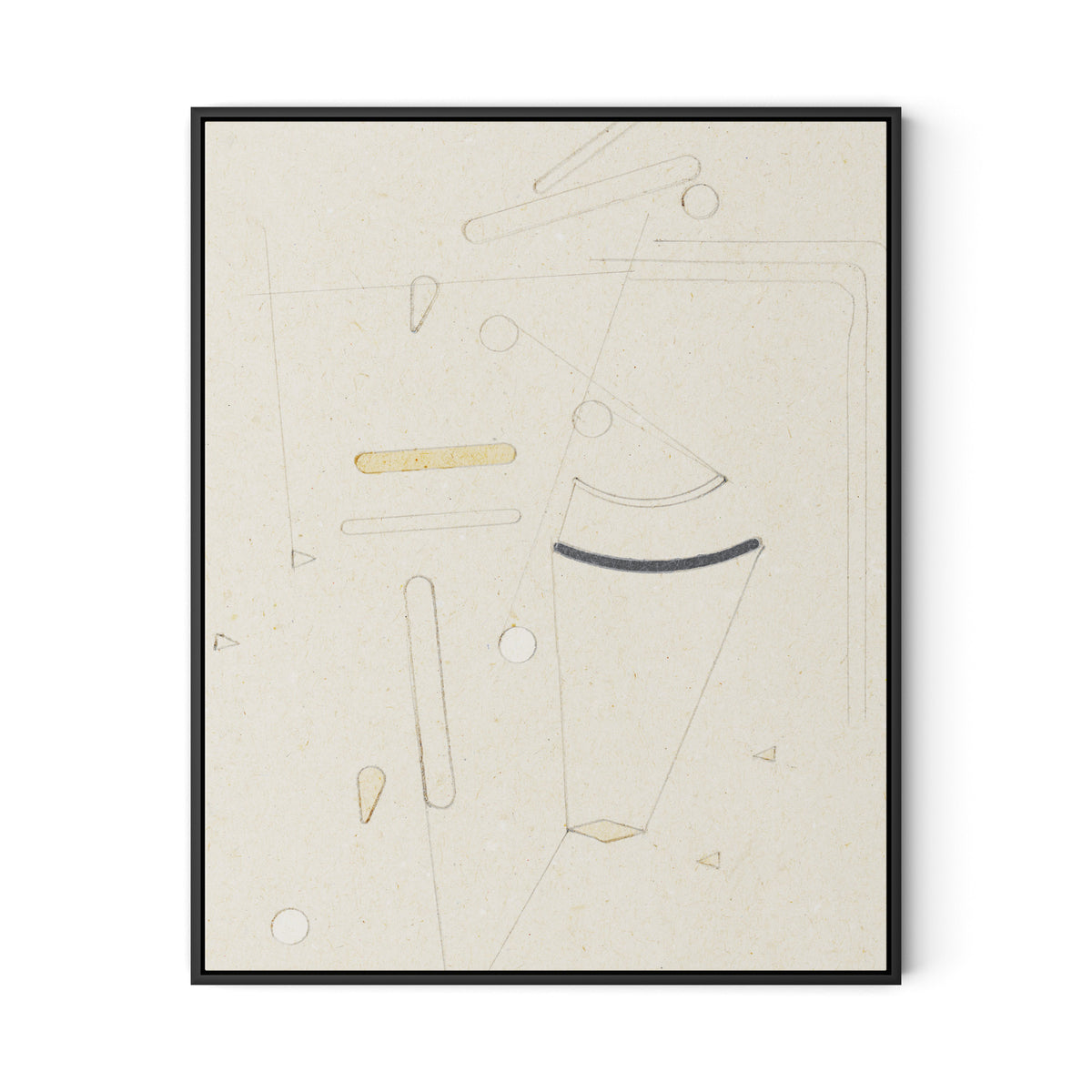 Indirect Canvas Floater Framed / 26 x 32 in / Black