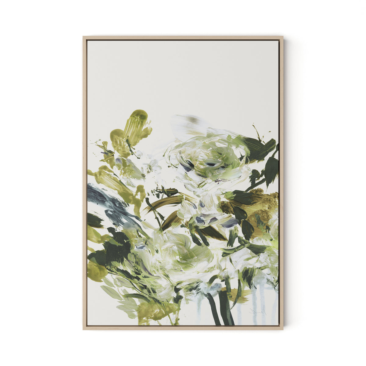 Summer Days Canvas Floater Framed / 22 x 32 in / Natural Maple