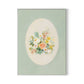 Vignette XIX Canvas Floater Framed / 24 x 32 in / White