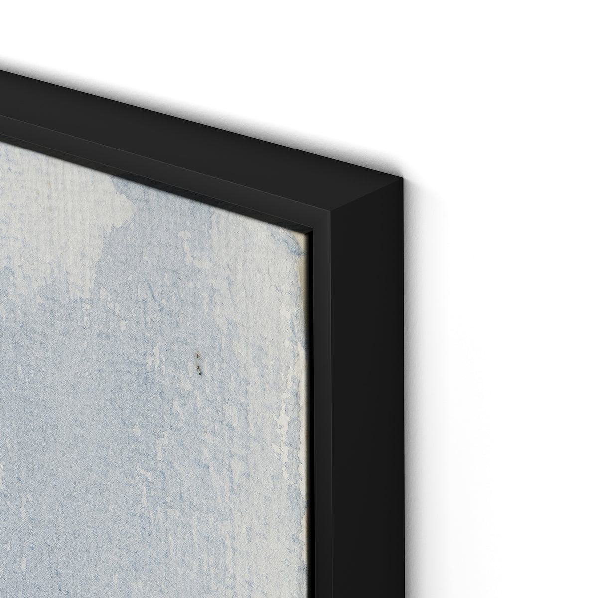 Olive Branch Abstract Canvas Floater Framed / 30 x 32 in / Black