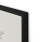 All Flowers Canvas Floater Framed / 24 x 32 in / Black
