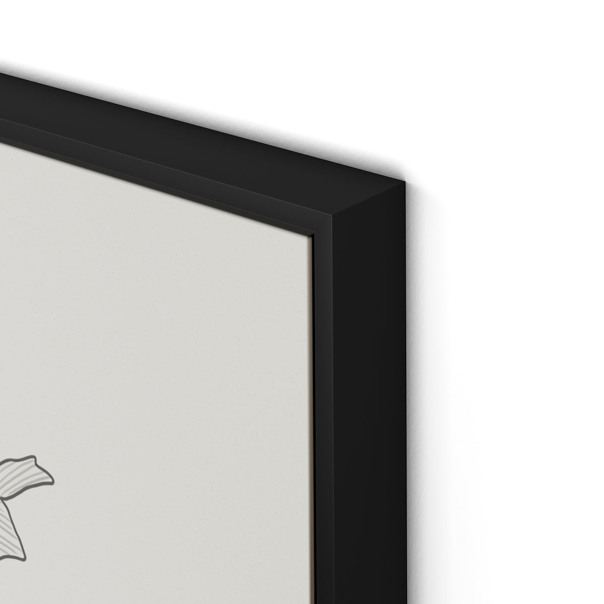All Flowers Canvas Floater Framed / 24 x 32 in / Black