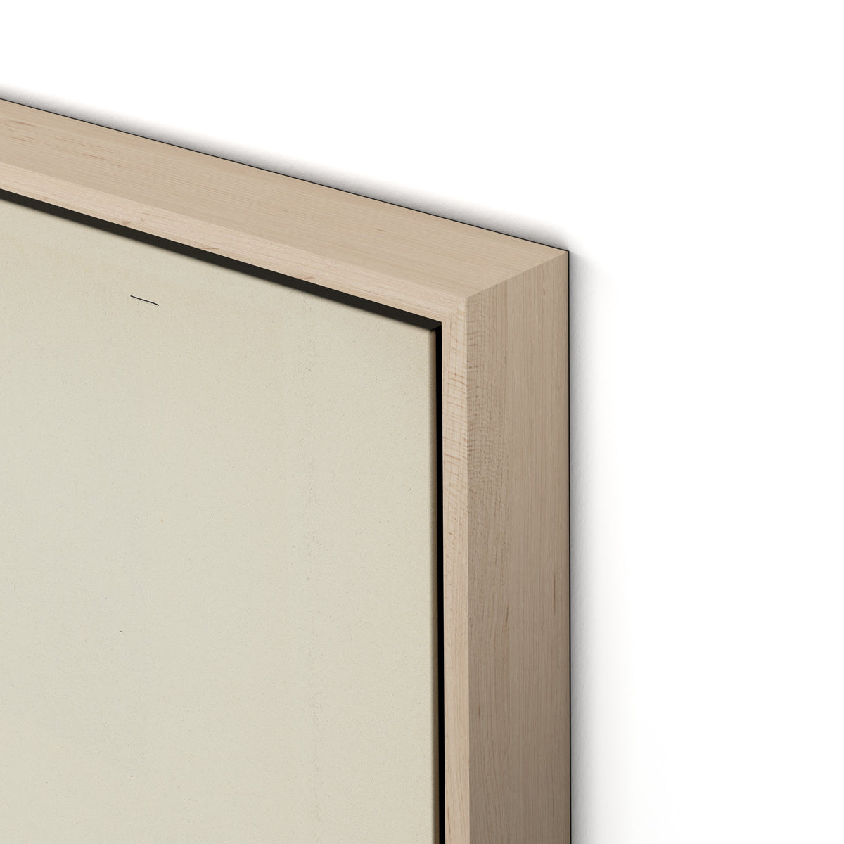 Marguerite Bleue Canvas Floater Framed / 24 x 32 in / Natural Maple