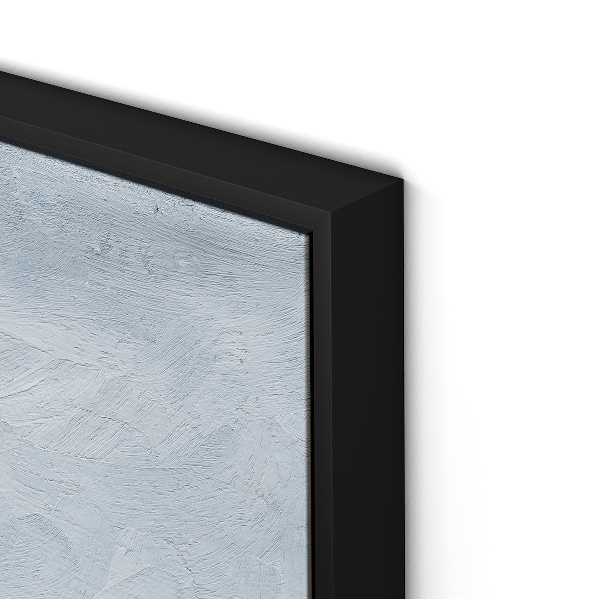 Yellow Flower Field Canvas Floater Framed / 26 x 32 in / Black