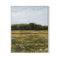Yellow Flower Field Canvas Floater Framed / 26 x 32 in / White