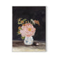 Pink Peony Canvas Floater Framed / 24 x 32 in / White
