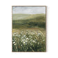Daisy Field Canvas Floater Framed / 24 x 32 in / Natural Maple