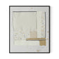 Fabric Collage I Canvas Floater Framed / 27.5 x 32 in / Black