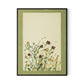 Wildflower Medley Canvas Floater Framed / 24 x 32 in / Black