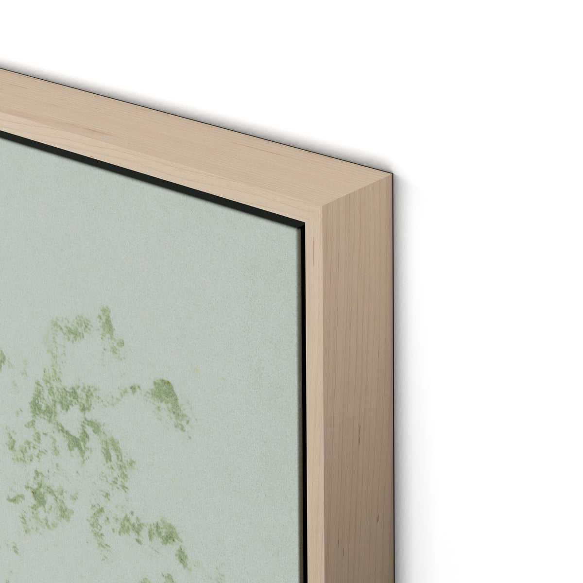Sage Cosmos Canvas Floater Framed / 24 x 32 in / Natural Maple