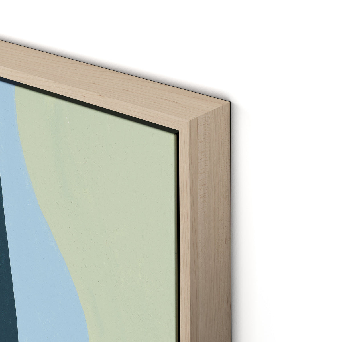 Walking No. 2 Canvas Floater Framed / 24 x 32 in / Natural Maple