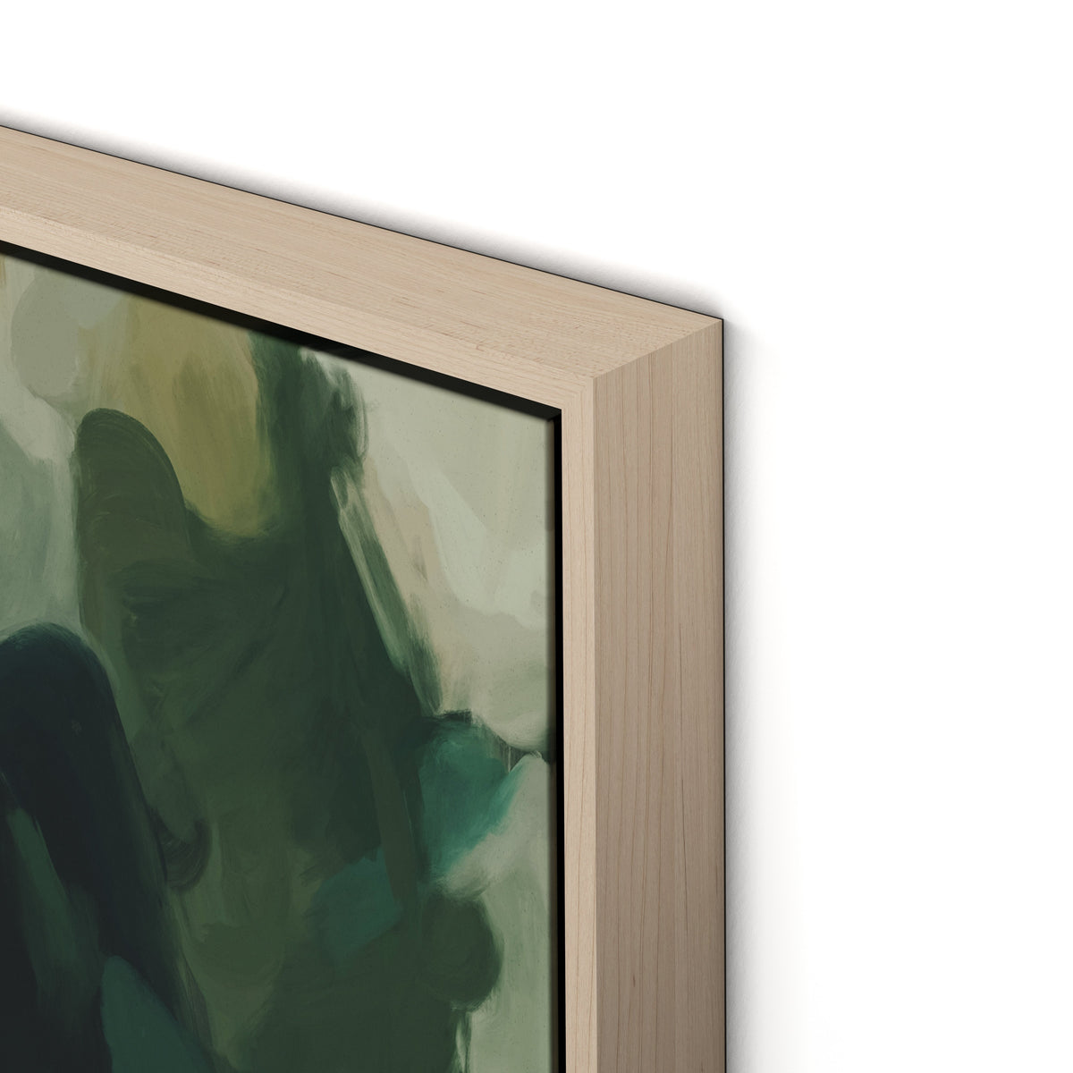 Beneath the Sea Canvas Floater Framed / 26 x 32 in / Natural Maple