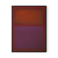 Composition Burgundy Canvas Floater Framed / 24 x 32 in / Black