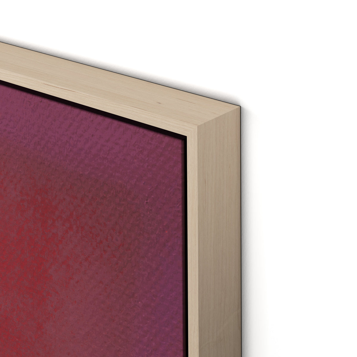 Composition Violet Canvas Floater Framed / 24 x 32 in / Natural Maple