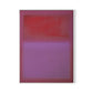 Composition Violet Canvas Floater Framed / 24 x 32 in / White