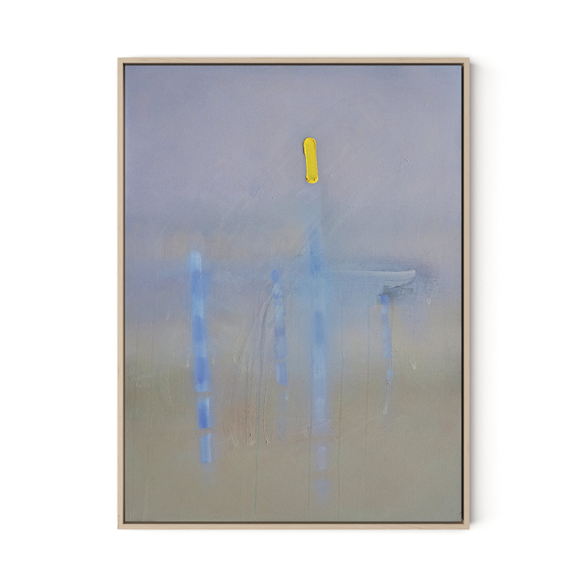 Lagoon Canvas Floater Framed / 24 x 32 in / Natural Maple