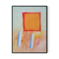 Figures in a Souk B Canvas Floater Framed / 24 x 32 in / Black