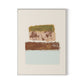 Pink Alpine Flax Canvas Floater Framed / 24 x 32 in / White