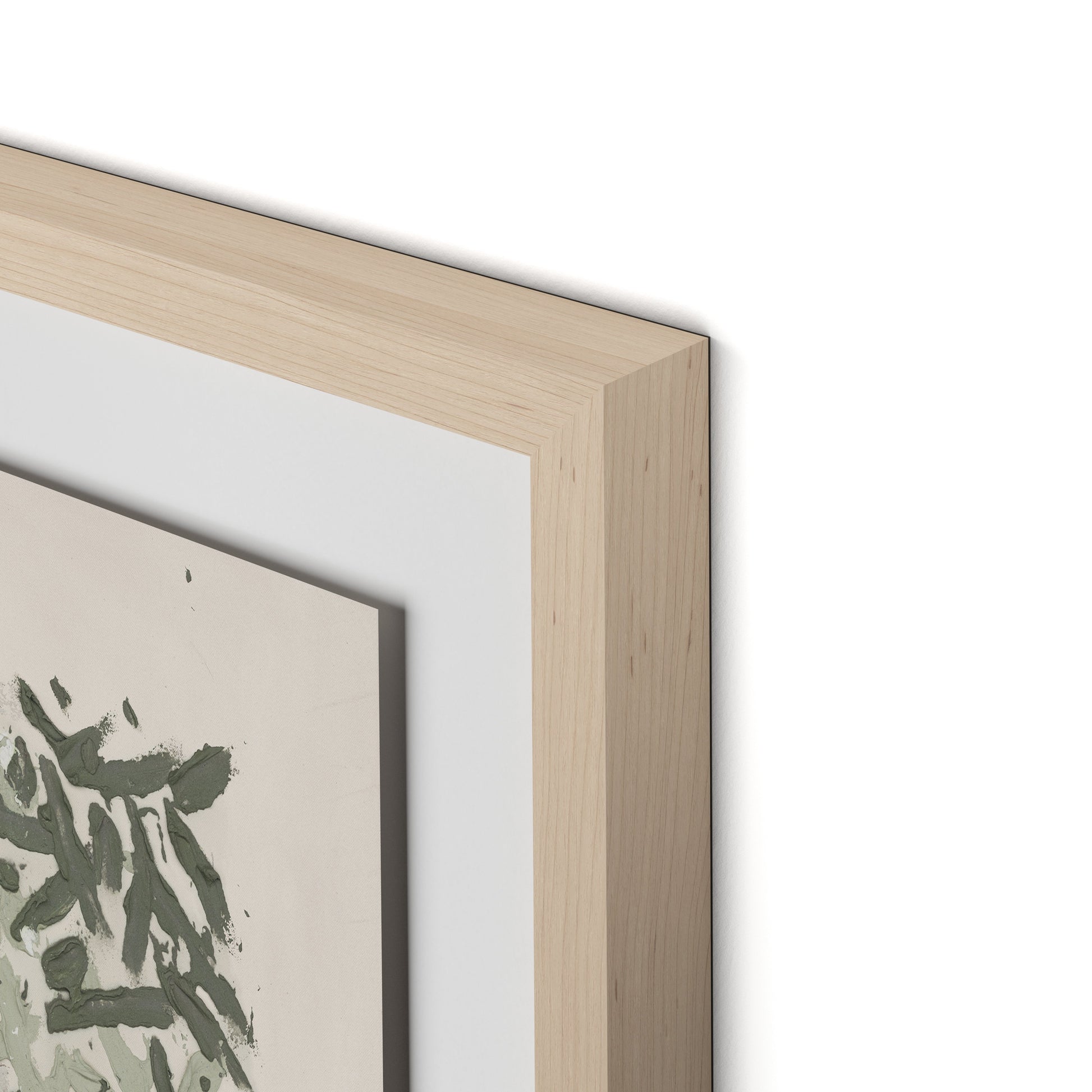 Prayers Under the Olive Tree Framed Paper / 32 x 21 in / Natural Maple