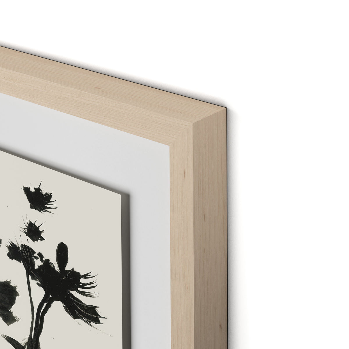 Spring Breeze Framed Paper / 32 x 24 in / Natural Maple