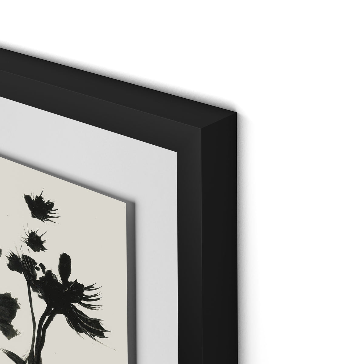 Spring Breeze Framed Paper / 32 x 24 in / Black