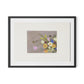Spring Gathered w Border Framed Paper / 32 x 24 in / Black