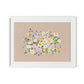 Bloom No. 3 Framed Paper / 32 x 24 in / White