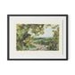 Summer Passage with border Framed Paper / 32 x 24 in / Black