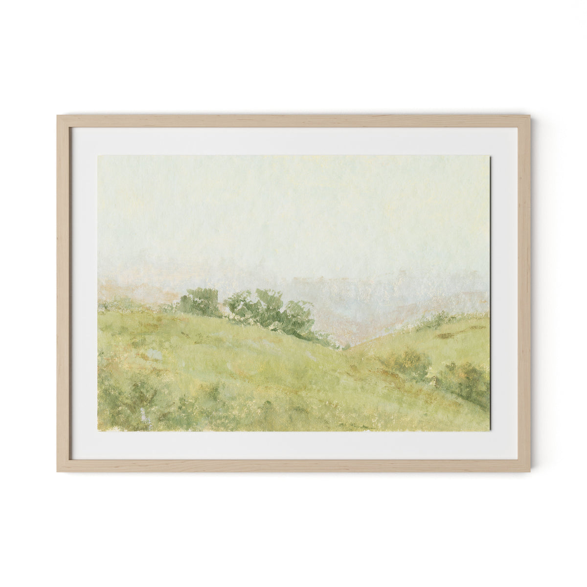 Vale Framed Paper / 32 x 24 in / Natural Maple