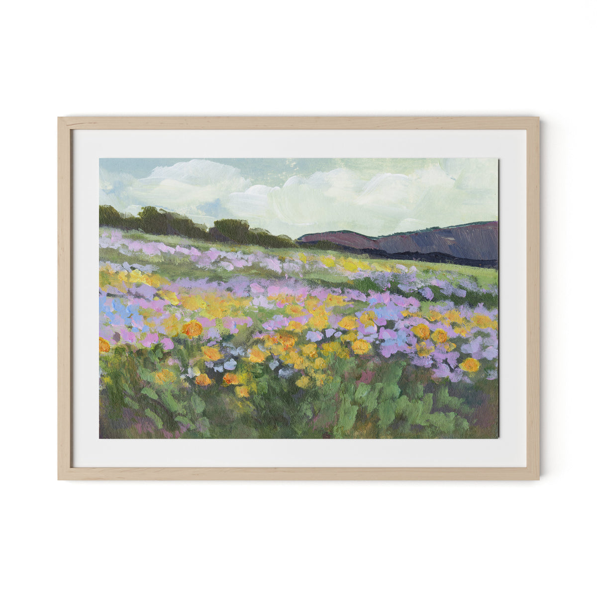 Verdure Framed Paper / 32 x 24 in / Natural Maple