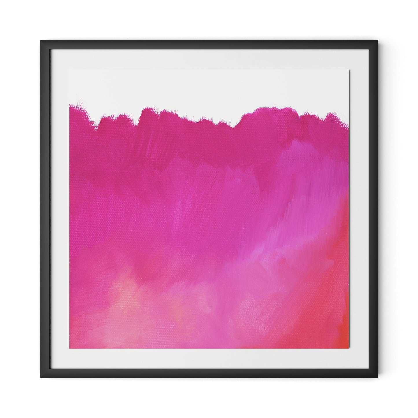 Summer Framed Paper / 32 x 32 in / Black