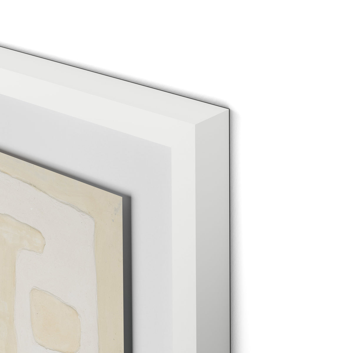 Talisman Framed Paper / 32 x 32 in / White