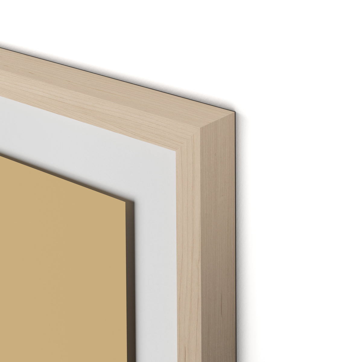 Untitled Box 1 Framed Paper / 32 x 32 in / Natural Maple