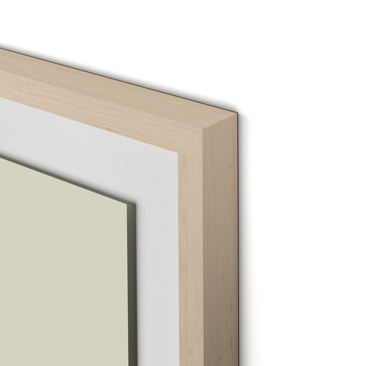 Untitled Box 3 Framed Paper / 32 x 32 in / Natural Maple