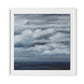 Open Seas Framed Paper / 32 x 32 in / White