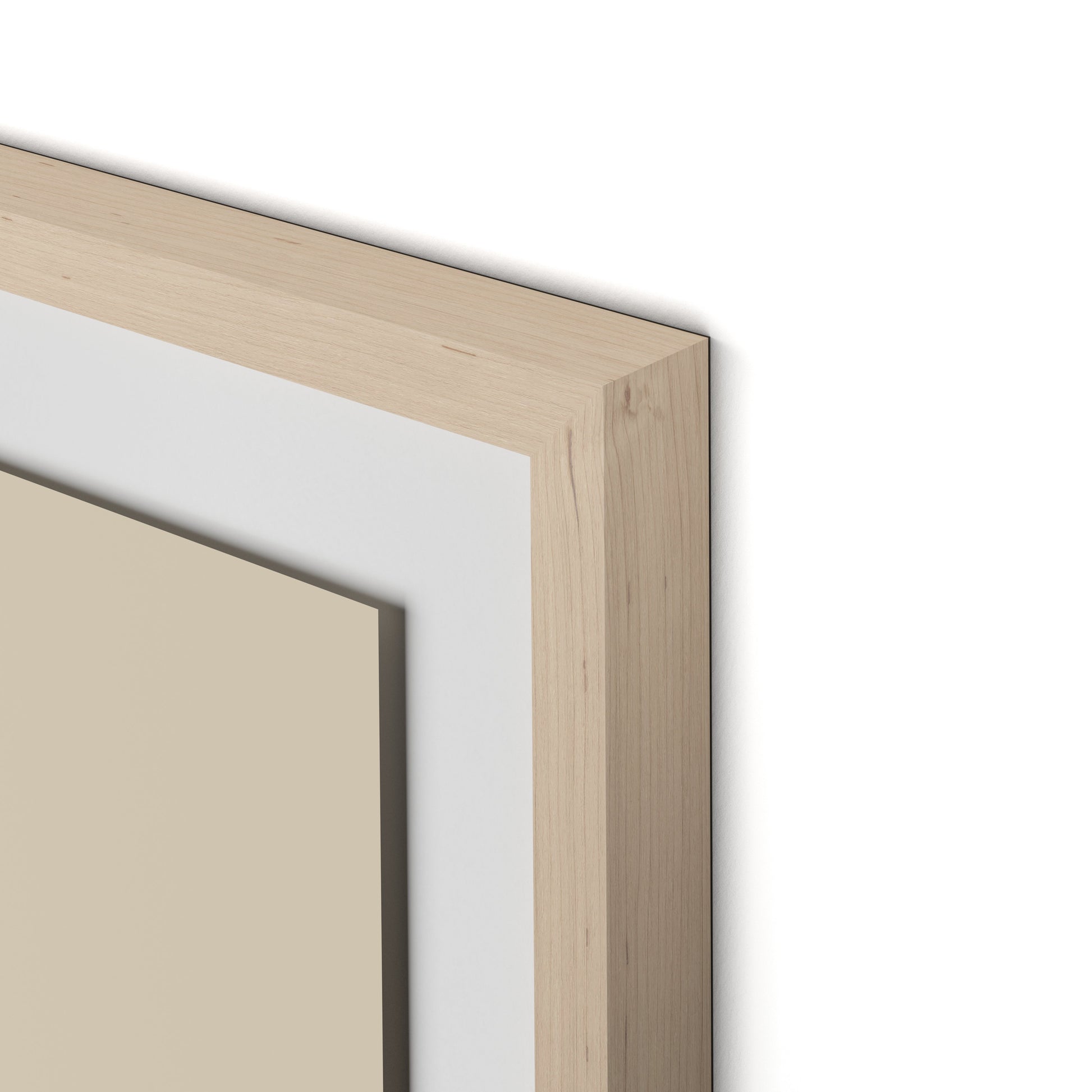 Stones C - Recolor 2 Framed Paper / 32 x 32 in / Natural Maple
