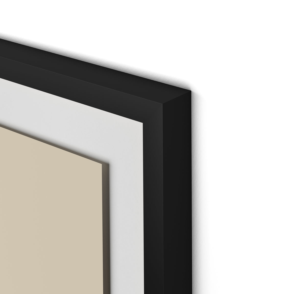 Stones C - Recolor 2 Framed Paper / 32 x 32 in / Black
