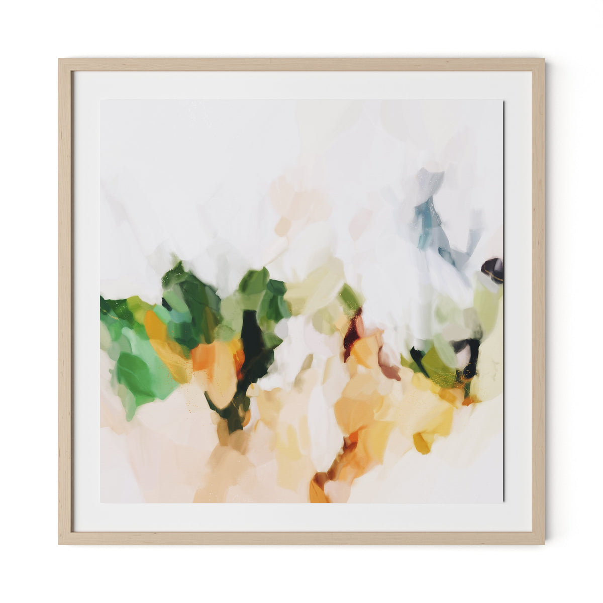 Samantha Framed Paper / 32 x 32 in / Natural Maple